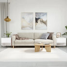 Salontafel met bewerkt hout en metalen poten voor stijlvolle woonruimte - Salontafels