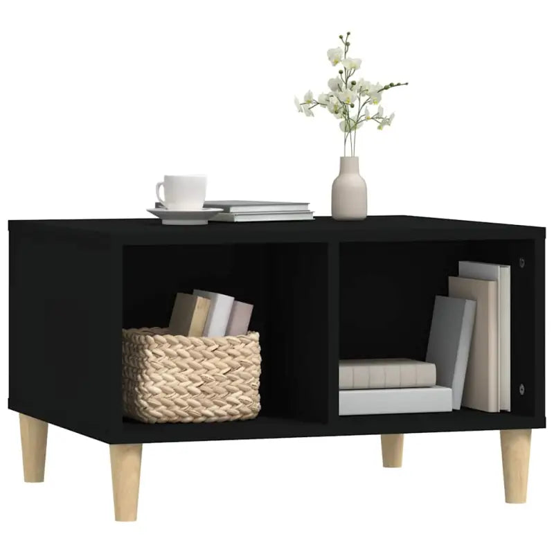 Salontafel met houten poten in Scandinavische stijl van bewerkt hout - Salontafels