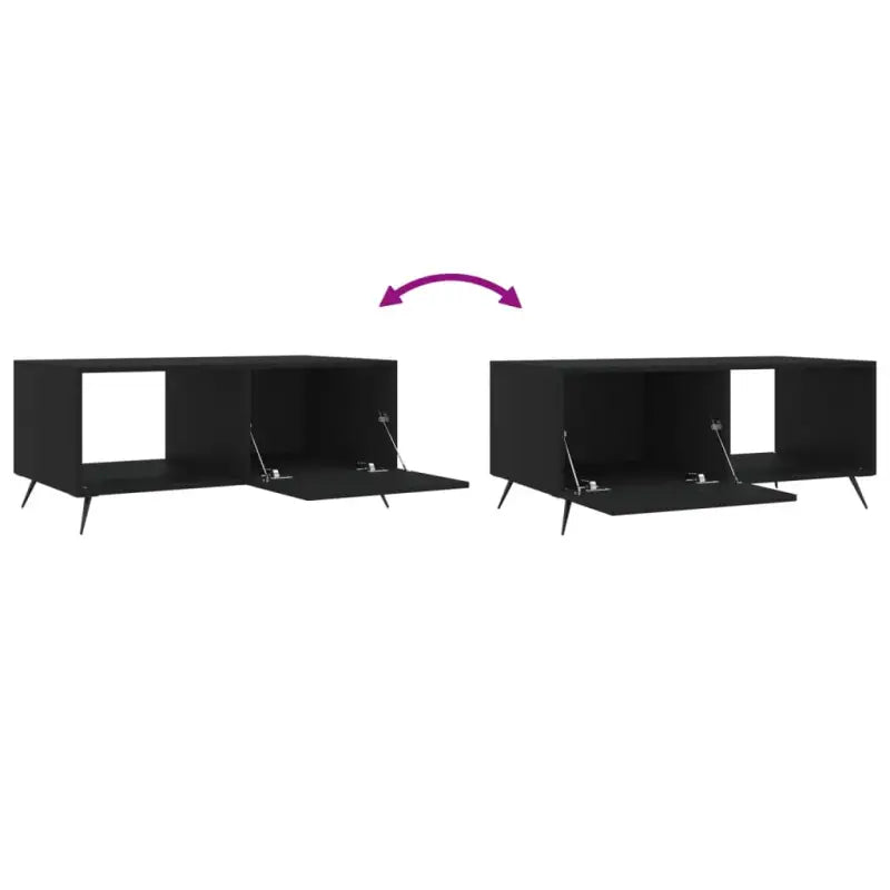 Salontafel met ijzeren poten en bewerkt hout voor een stijlvolle woonkamer - Salontafels