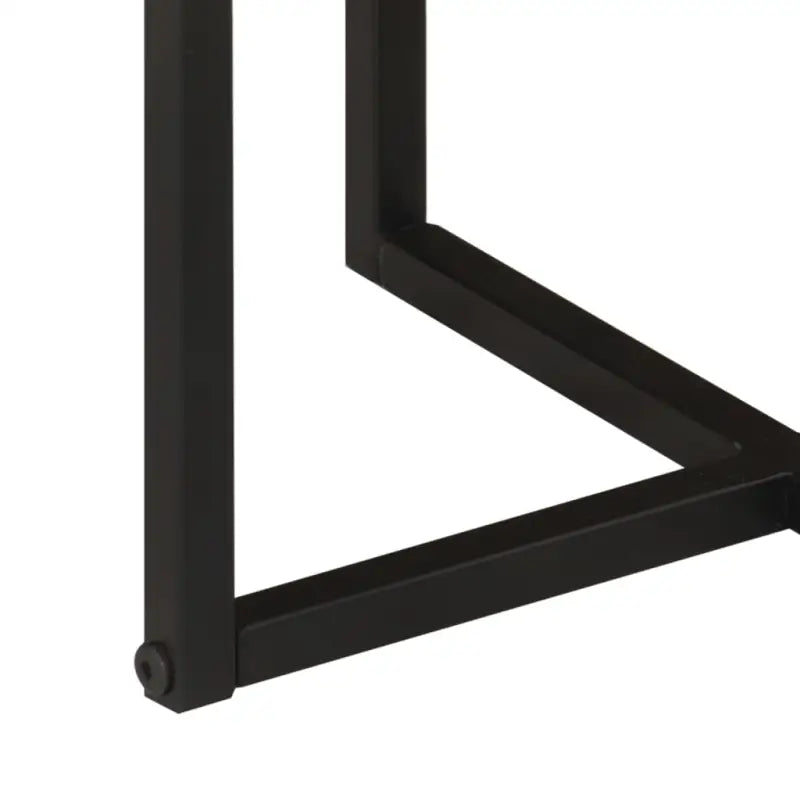 Salontafel met massief acaciahout en ijzeren poten voor stijlvolle woonkamer - Salontafels