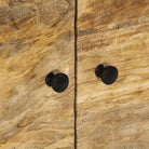 Salontafel met massief mangohout en ijzeren poten voor een elegante woonkamer - Salontafels