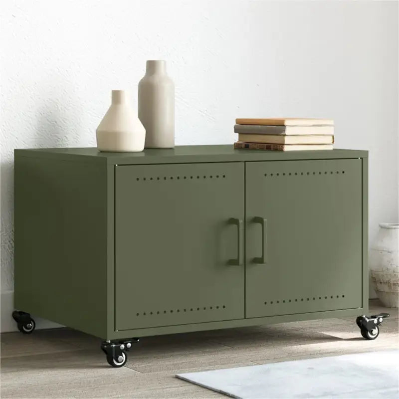 Salontafel met stabiel koudgewalst staal frame en trendy design - Groen / 1 - Salontafels