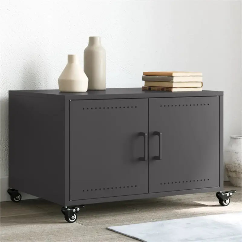 Salontafel met stabiel koudgewalst staal frame en trendy design - Zwart / 1 - Salontafels