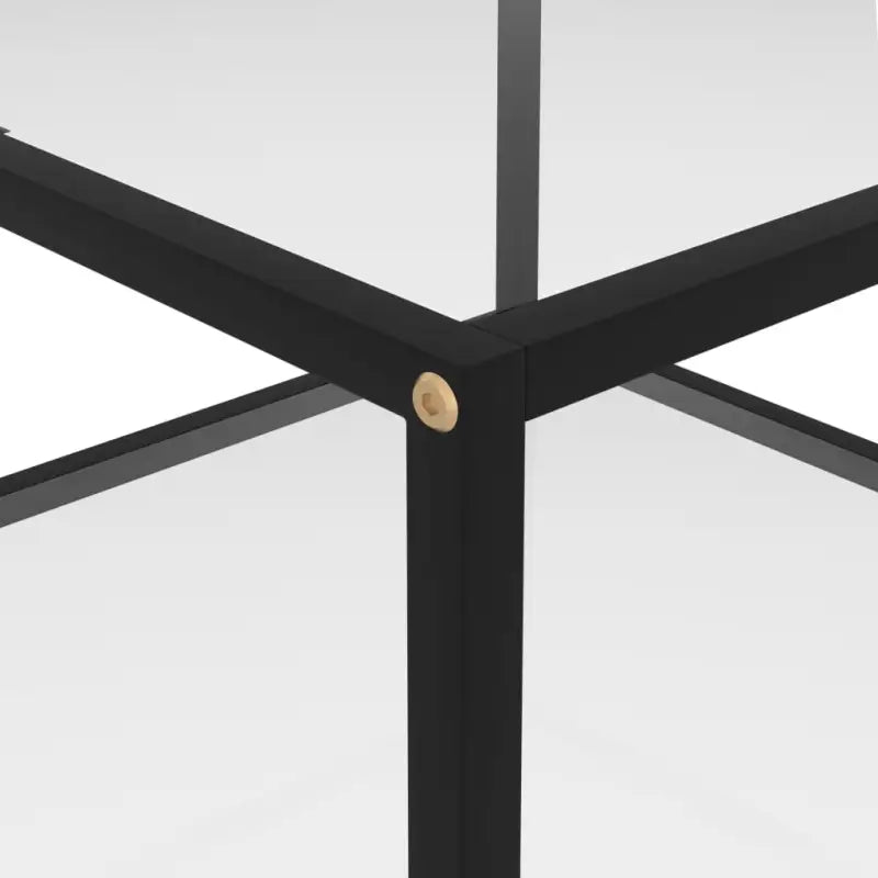 Salontafel met twee lagen van gehard glas en gepoedercoat staal - Salontafels