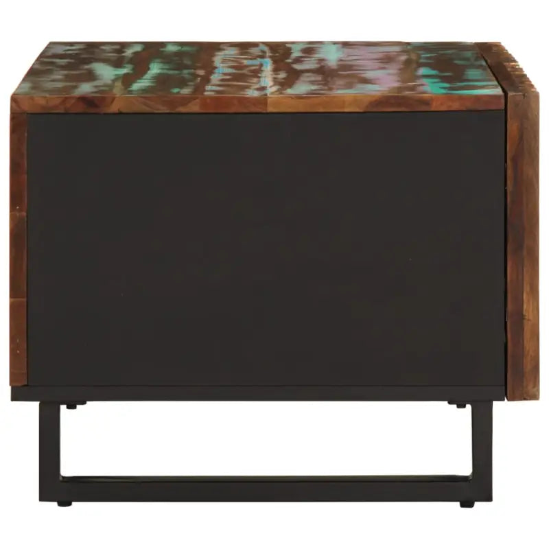 Salontafel van massief acaciahout met glazen tafelblad - Salontafels