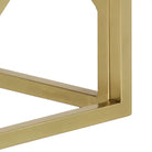 Salontafel van massief bielshout met roestvrij staal accents - Salontafels