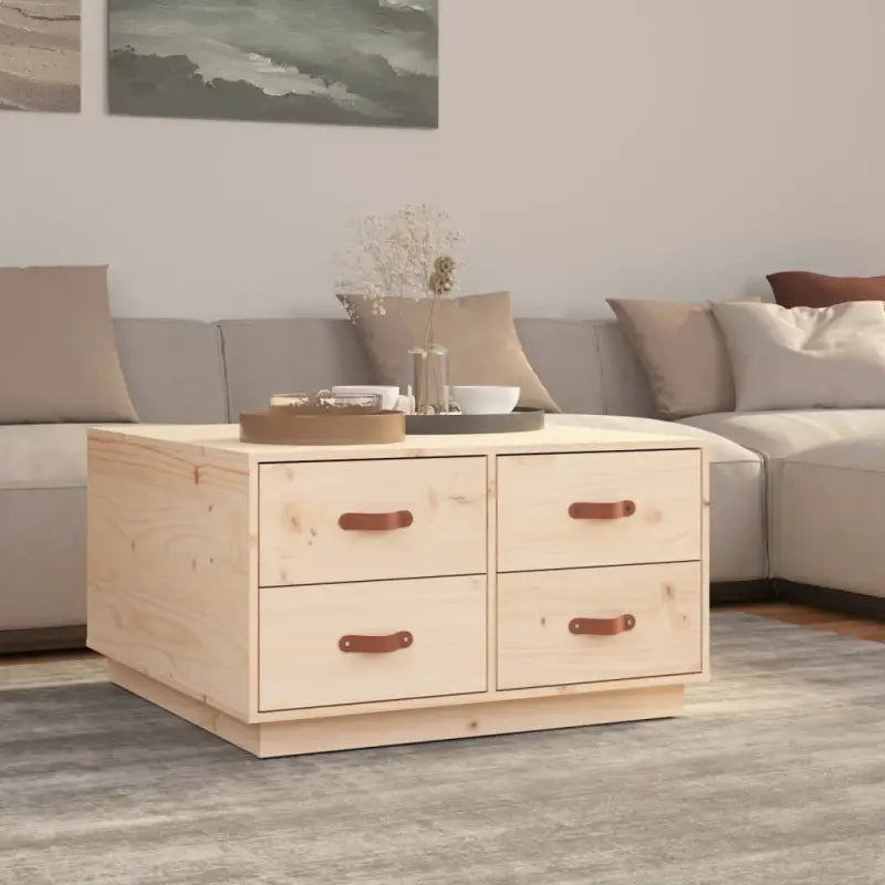 Salontafel van massief grenenhout voor een natuurlijk interieur - Naturel / 1 - Salontafels