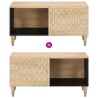 Salontafel van massief mangohout voor een elegante woonkamer uitstraling - Salontafels