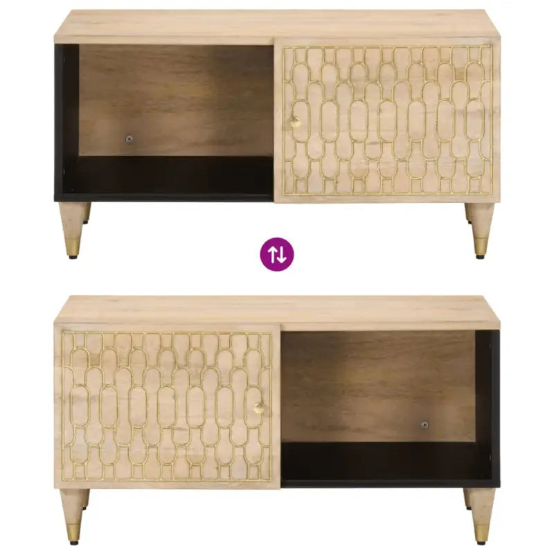 Salontafel van massief mangohout voor een elegante woonkamer uitstraling - Salontafels