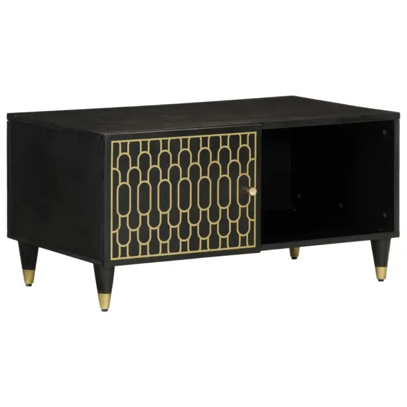 Salontafel van massief mangohout voor een elegante woonkamer uitstraling - Zwart / 1 - Salontafels