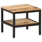 Salontafel van massief mangohout voor een robuuste uitstraling - 35 x 35 x 30 cm / 1 - Salontafels