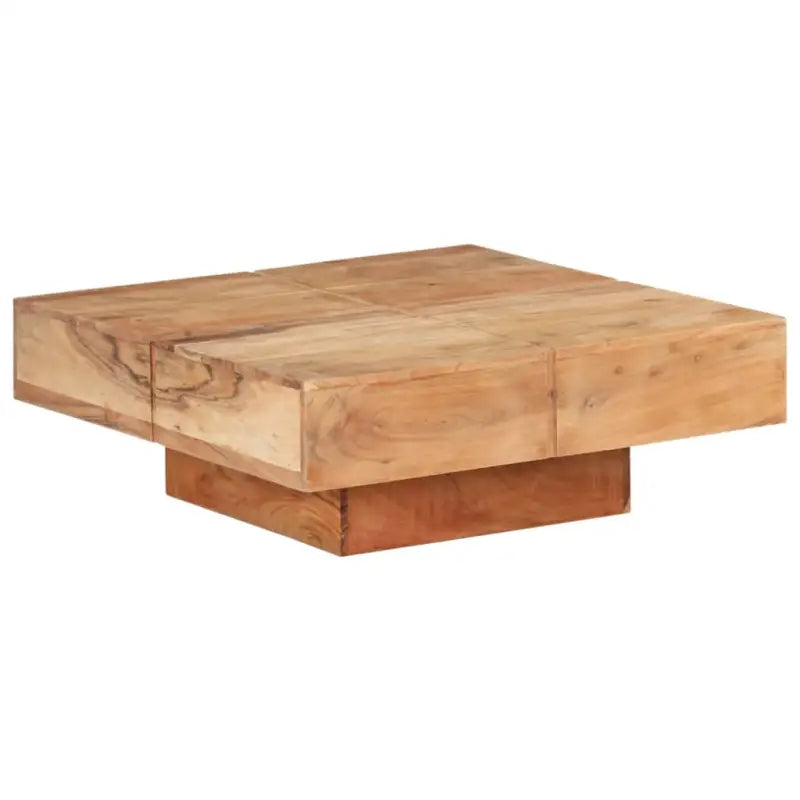 Salontafel van massief mangohout voor woonkamer en kantoor - 80 x 80 x 28 cm / 1 / Massief acaciahout - Salontafels