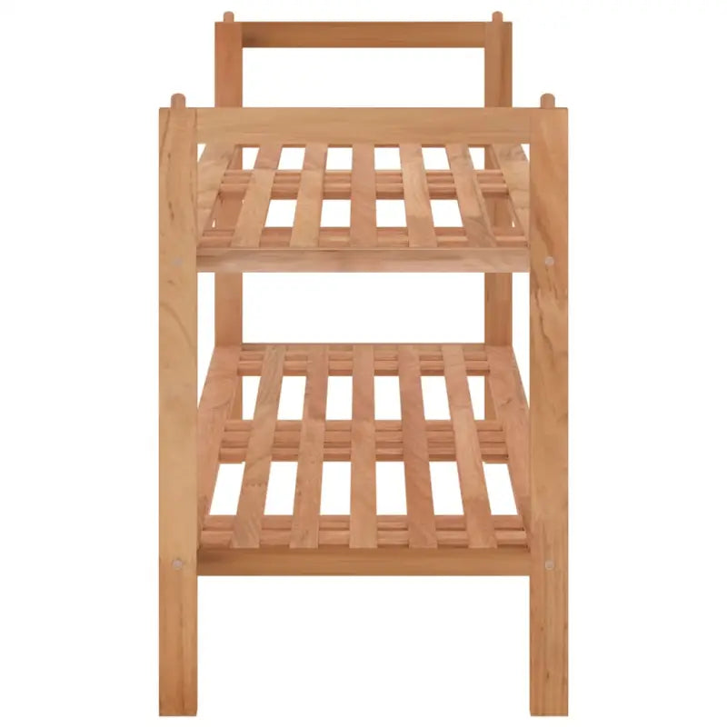 Schoenenrek van massief walnotenhout voor een opgeruimd interieur - Schoenenrekken