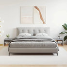 Set van 2 nachtkastjes van bewerkt hout met open vak en levering bevat - Grijs sonoma / 2 - Nachtkastjes