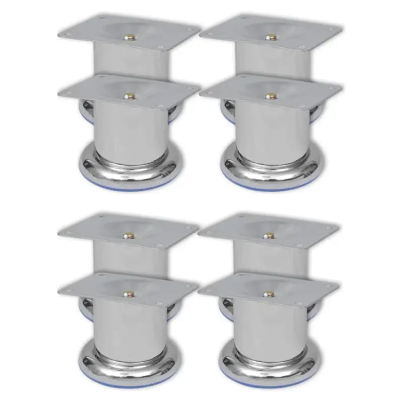 Set van vier kwalitatief hoogwaardige ronde bankpoten voor vervanging - 60 mm / 8 - Bank- en stoelpoten