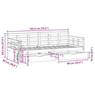 Slaapbank met massief grenenhout en rustieke charme - Bedden & bedframes