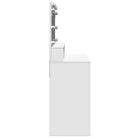 Slaapkamerkaptafel van bewerkt hout met binnen handbereik accessoires - Slaapkamerkaptafels