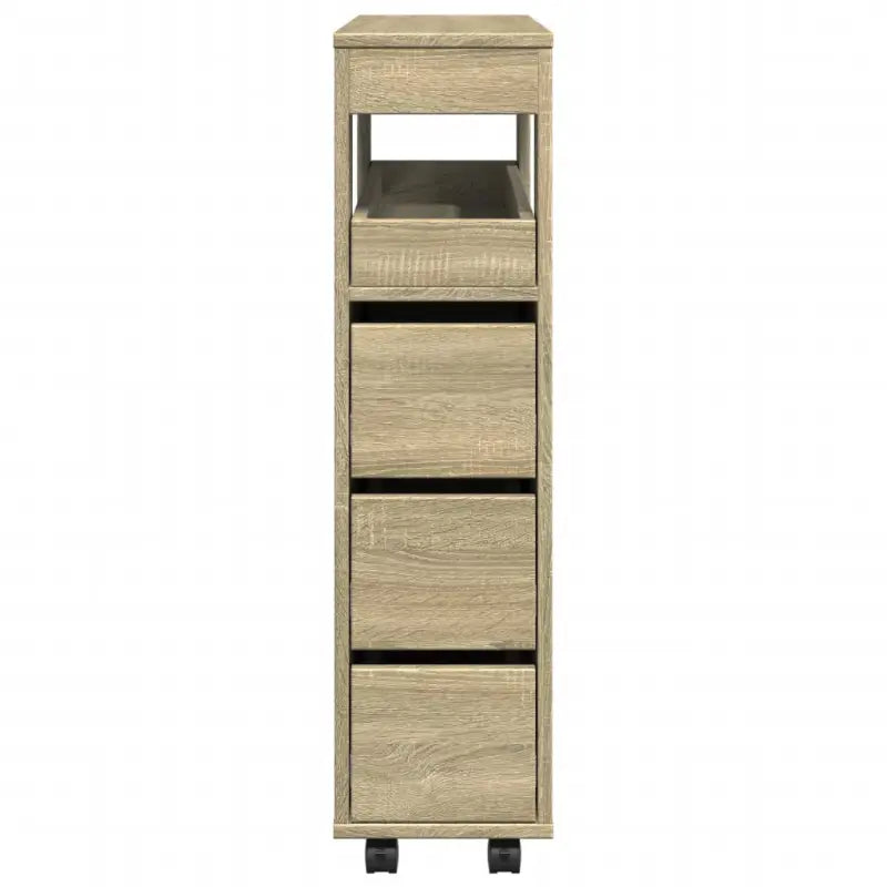 Smalle badkamerkast van bewerkt hout voor een praktische en stijlvolle inrichting - Opbergkasten & lockerkasten