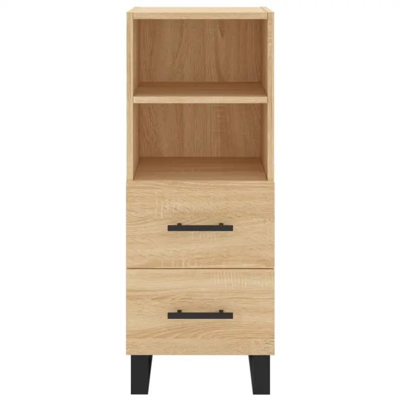 Sonoma eiken dressoir met metalen poten en bewerkt hout - Dressoirs & buffetkasten