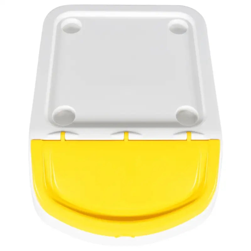 Stapelbare afvalbakken van polypropyleen voor een opgeruimde ruimte - Wit / 120 l / 3 - Prullenbakken