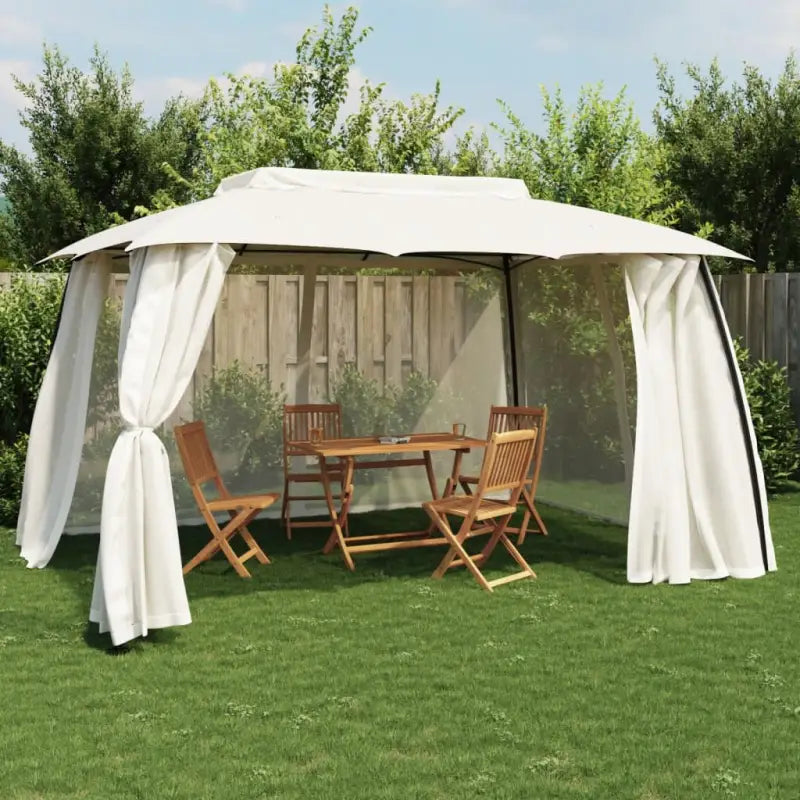 Sterke wind bestendige Partytent en Prieël voor Buitenplezier - Crème / 3.93 x 2.93 m / 1 - Partytenten & prieëlen