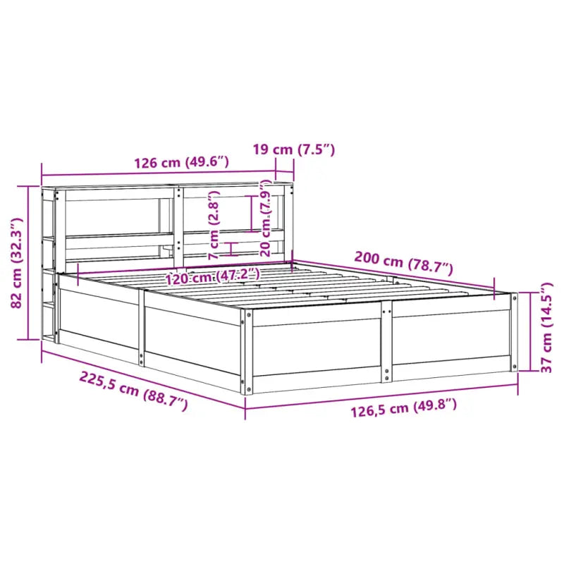 Stevige bedframe van massief grenenhout voor een goede nachtrust - Bedden & bedframes