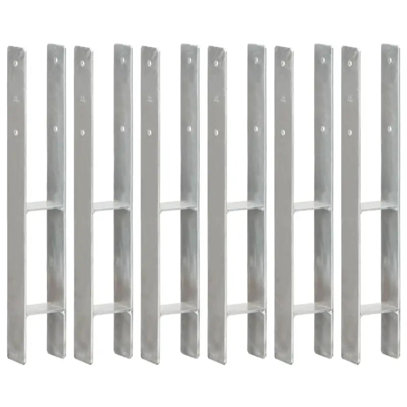 Stevige constructie grondankerset met voorgeboorde gaten voor buitengebruik - 8 x 6 x 60 cm / 6 - Grondankers