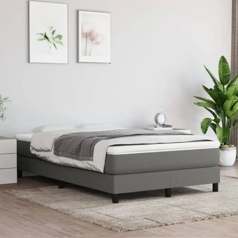 Stijlvol bedframe met multiplex lattenbodem voor optimale slaapkwaliteit - Donkergrijs / 120 x 200 cm / 25 cm - Bedden