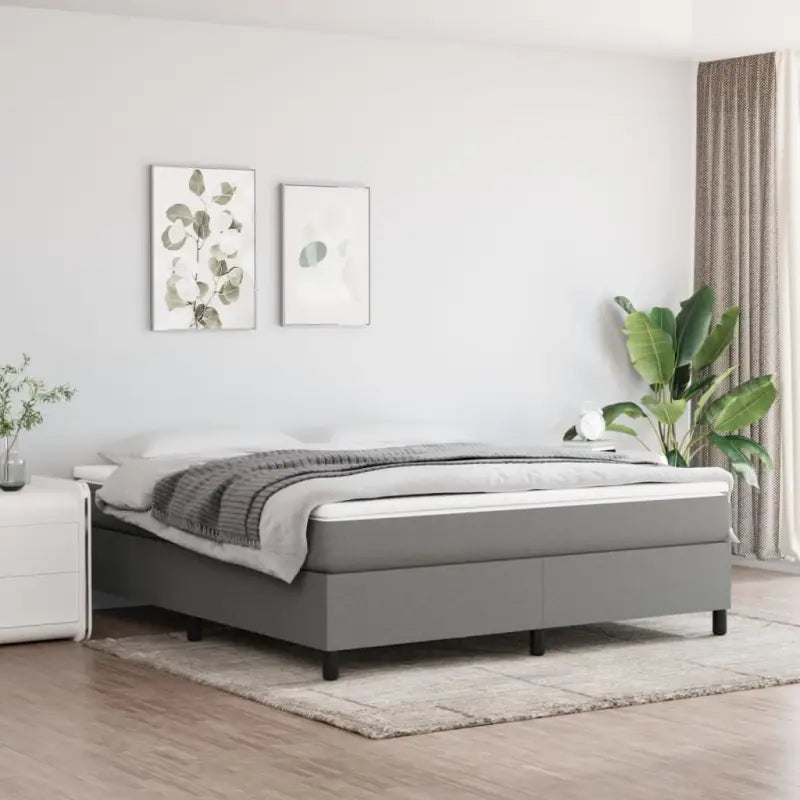 Stijlvol bedframe met multiplex lattenbodem voor optimale slaapkwaliteit - Donkergrijs / 160 x 200 cm / 35 cm - Bedden