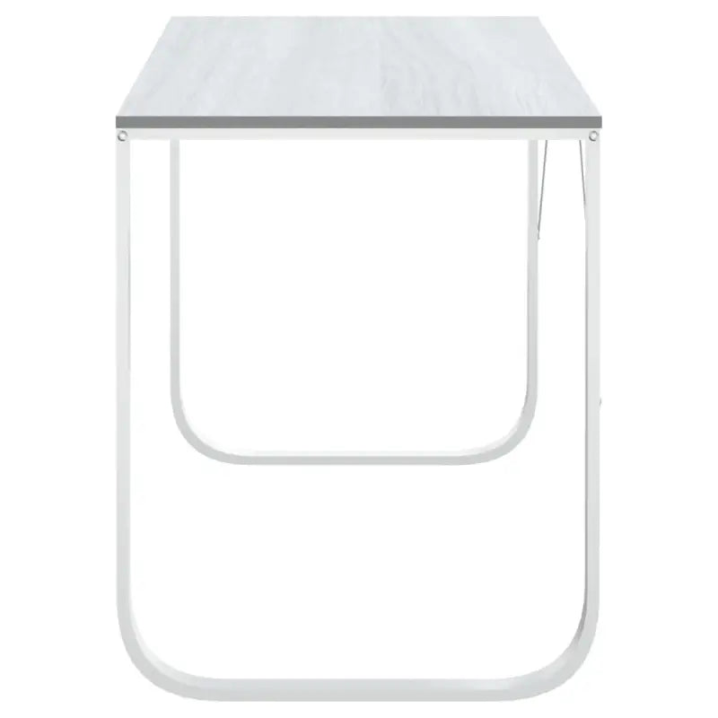 Stijlvol computerbureau van gepoedercoat metaal met groot werkvlak - Bureaus