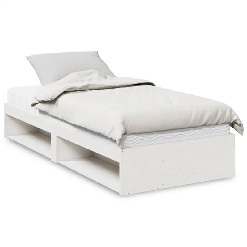 Stijlvol daybed van massief grenenhout met opbergruimte voor elke kamer - Wit / 100 x 200 cm - Bedden & bedframes