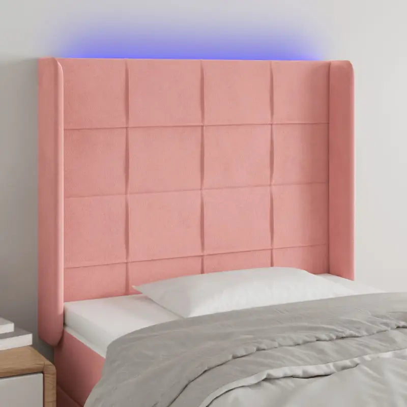 Stijlvol LED Hoofdbord voor een Modern Slaapkamer Accessoire - Roze / 83 x 16 x 118/128 cm / 1 - Hoofdborden
