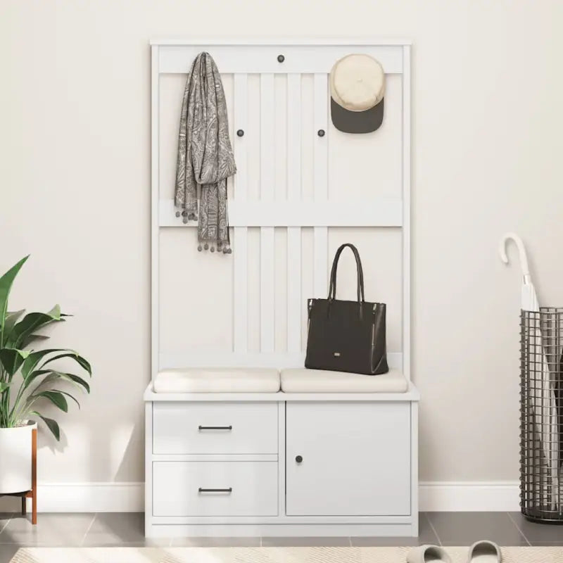 Stijlvolle halbank van massief grenenhout met rustieke charme - Opberg- & halbankjes