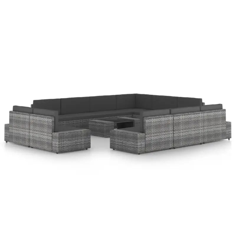 Stijlvolle tuinset voor ontspannen bijeenkomsten - 7x hoek + 4x midden - Tuinsets