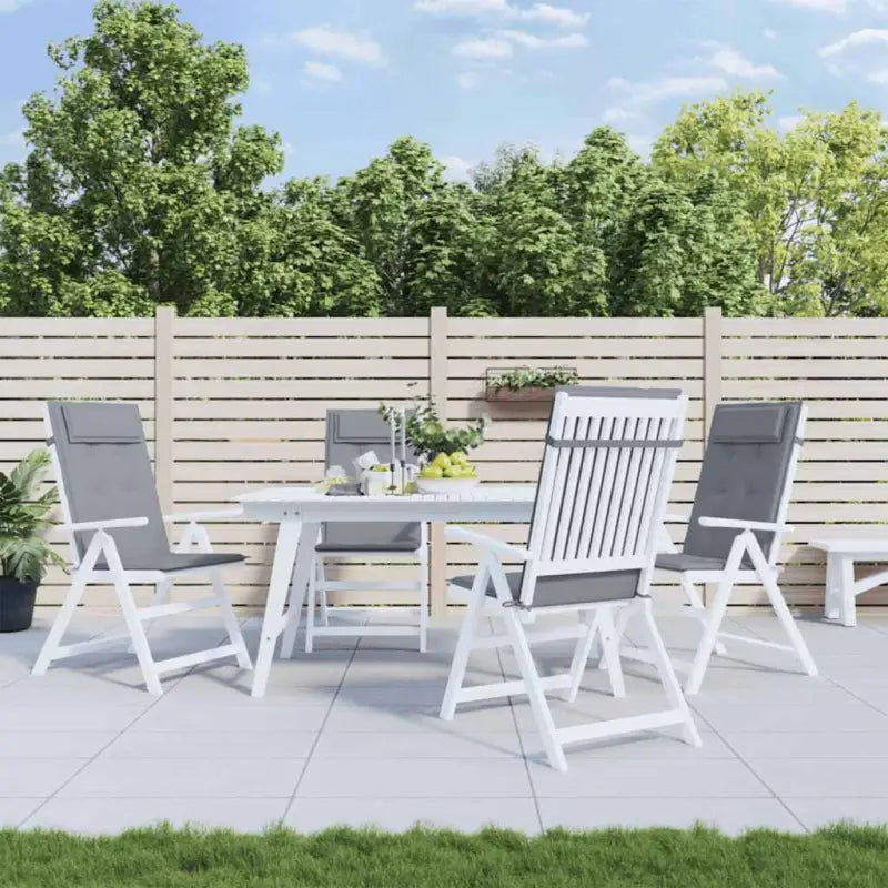 Stoelkussens met hoge rug van oxford stof voor frisse uitstraling - Grijs / 6 - Stoelkussens