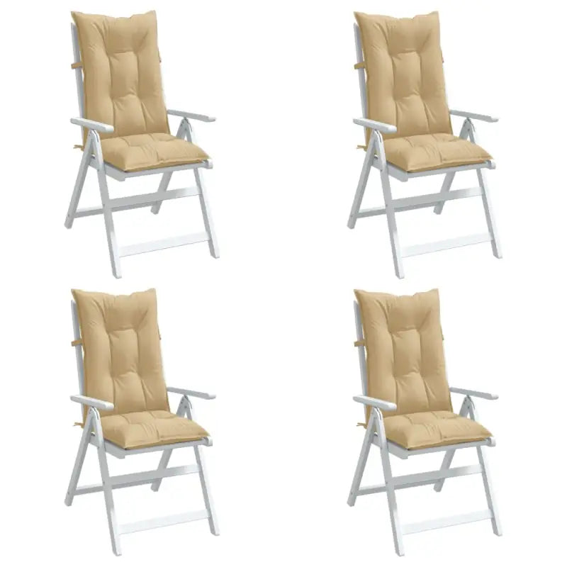 Stoelkussens met hoge rug voor een frisse uitstraling en oorspronkelijke vorm - donkergrijs mix / 120 x 50 x 4 cm / 4