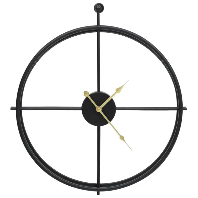 Strakke ijzeren wandklok met elegante en delicate uitstraling - Wandklokken