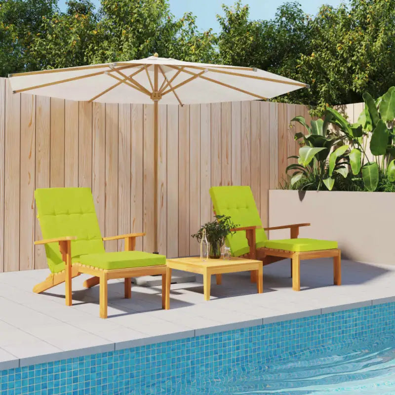 TerrasstoelKussens met oxford stof voor een frisse uitstraling - Lichtgroen / 2 - Stoelkussens