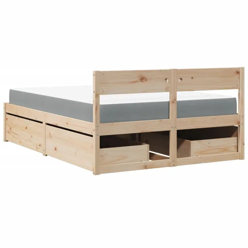 Tijdloos bedframe van massief grenenhout voor je slaapkamer - Bedden & bedframes