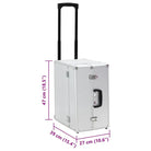 Toilettassen met afneembare wielen en telescopische handgreep - 47 x 39 x 27 cm / 1 - Toilettassen