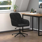 Trendy bureaustoel met verstelbare hoogte armleuning en elegant design - Zwart / 1 - Bureaustoelen