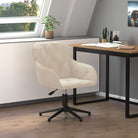Trendy bureaustoel met verstelbare hoogte armleuning en elegant design - Crème / 1 - Bureaustoelen