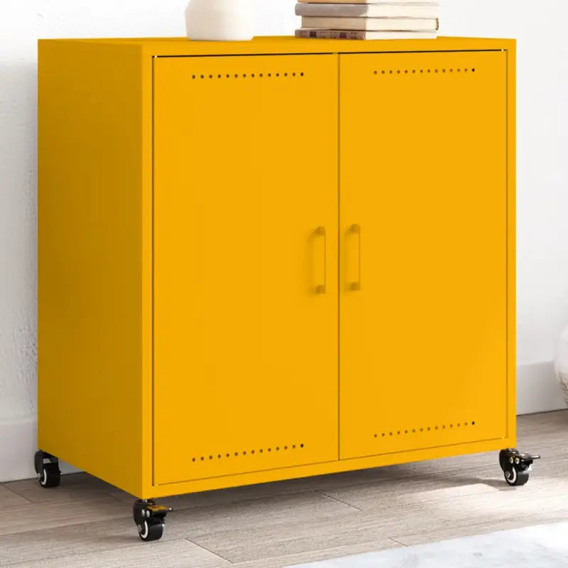 Trendy Dressoir met Elegante Stijl en Duurzaam Staal - Geel / 1 - Dressoirs & buffetkasten