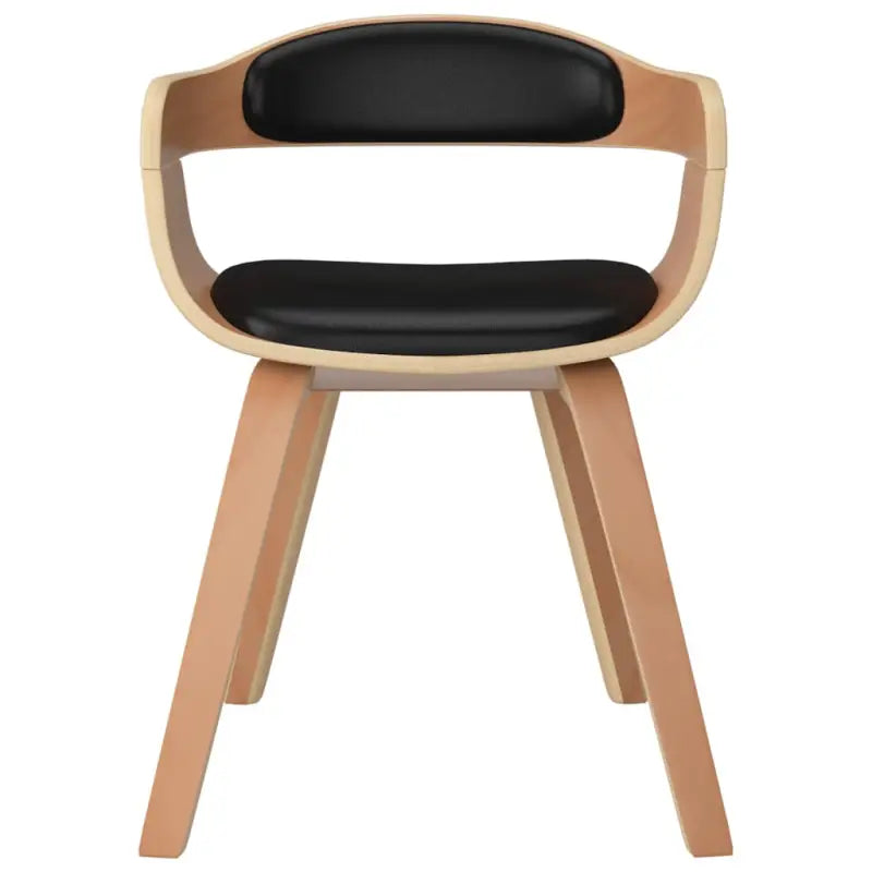 Trendy eetkamerstoelen met gebogen hout en kunstleer voor comfort - Eetkamerstoelen