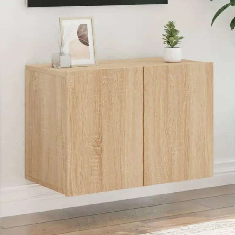 Trendy en duurzame tv-meubel van bewerkt hout - Sonoma eiken / 1 / 60 cm - Tv-meubels
