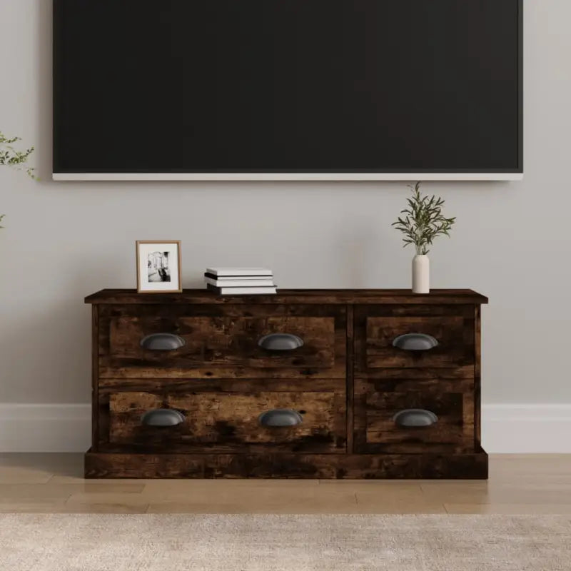 Trendy en stevig tv-meubel van bewerkt hout voor je woonkamer - Tv-meubels