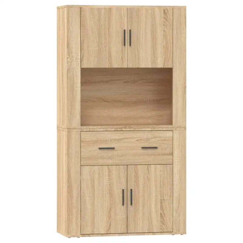 Trendy hoge kast van bewerkt hout met duurzame en stabiele constructie - Dressoirs & buffetkasten