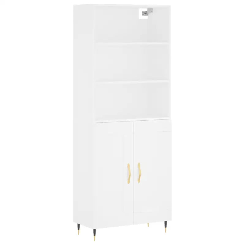 Trendy hoge kast van duurzaam bewerkt hout voor een uniek interieur - Dressoirs & buffetkasten