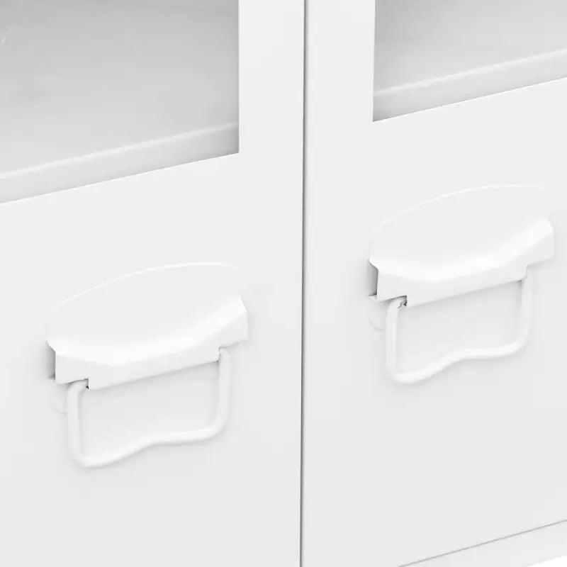 Trendy industrieel dressoir van metaal voor een strakke uitstraling - Wit / 1 - Dressoirs & buffetkasten