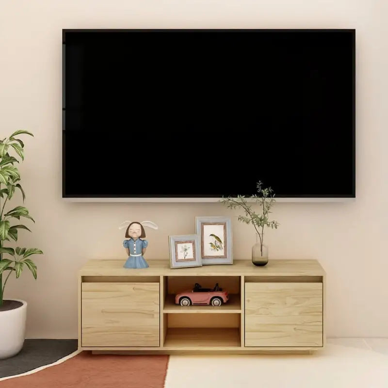 Trendy massief grenenhout TV-meubel voor elegant en duurzaam interieur - Naturel / 1 - Tv-meubels